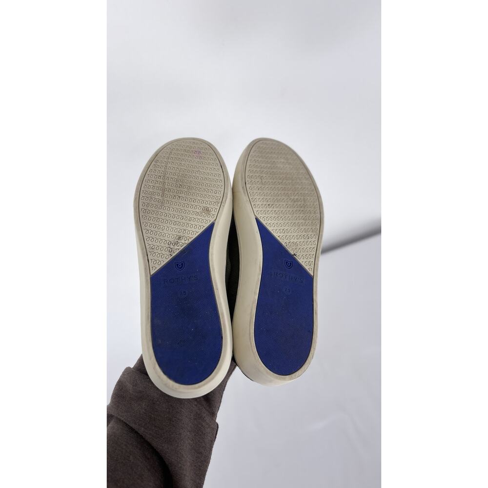 Rothys Original Sneaker Slip-On Olive Green Knit Womens Size 7.5 Washable Shoes - Picture 6 of 7